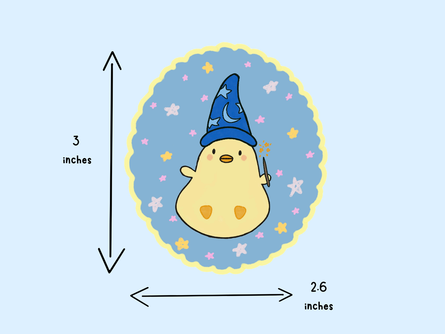 Park Ducky Sorcerer Sticker - Vinyl Waterproof
