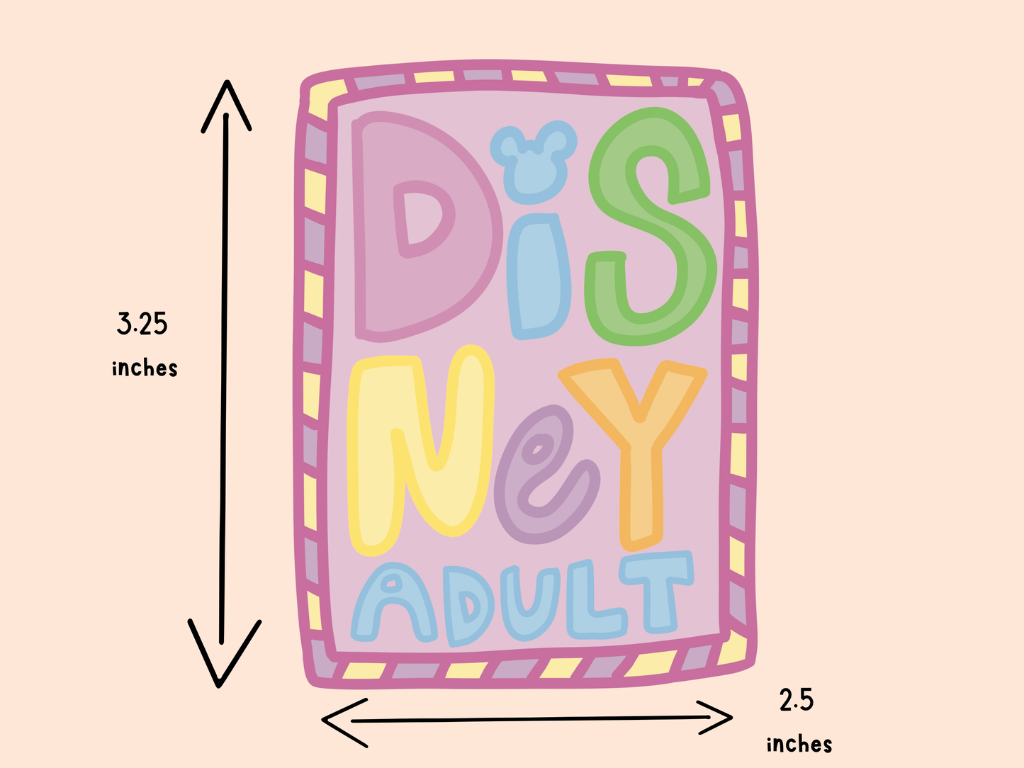 Disney Adult Sticker - Vinyl Waterproof
