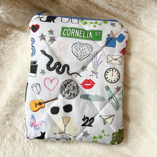 Quilted Kindle E-Reader Sleeve - Pop Eras