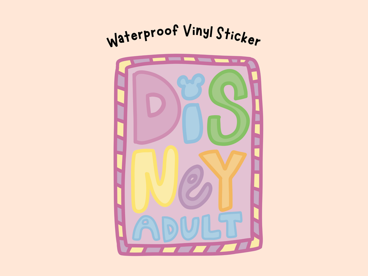 Disney Adult Sticker - Vinyl Waterproof