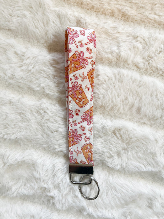 Wristlet Key Fob - Iced Coffee