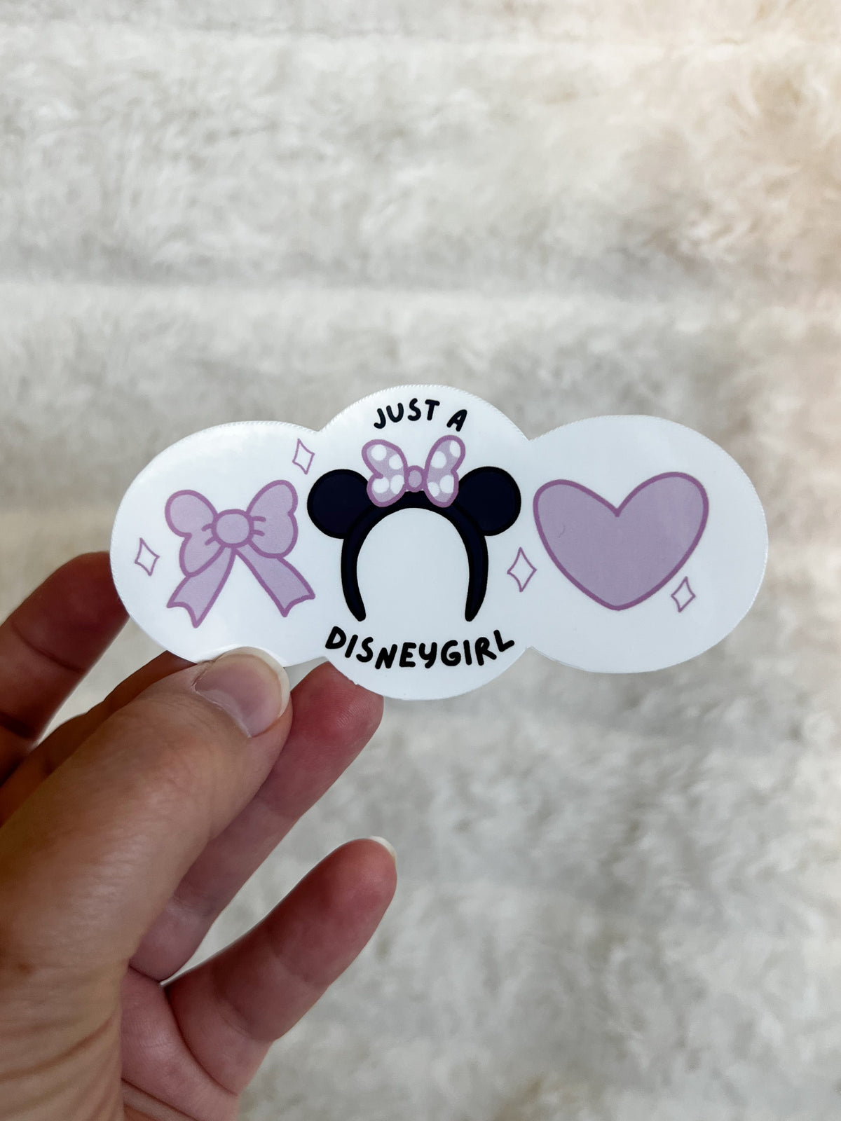Just a Disney Girl Sticker - Vinyl Waterproof