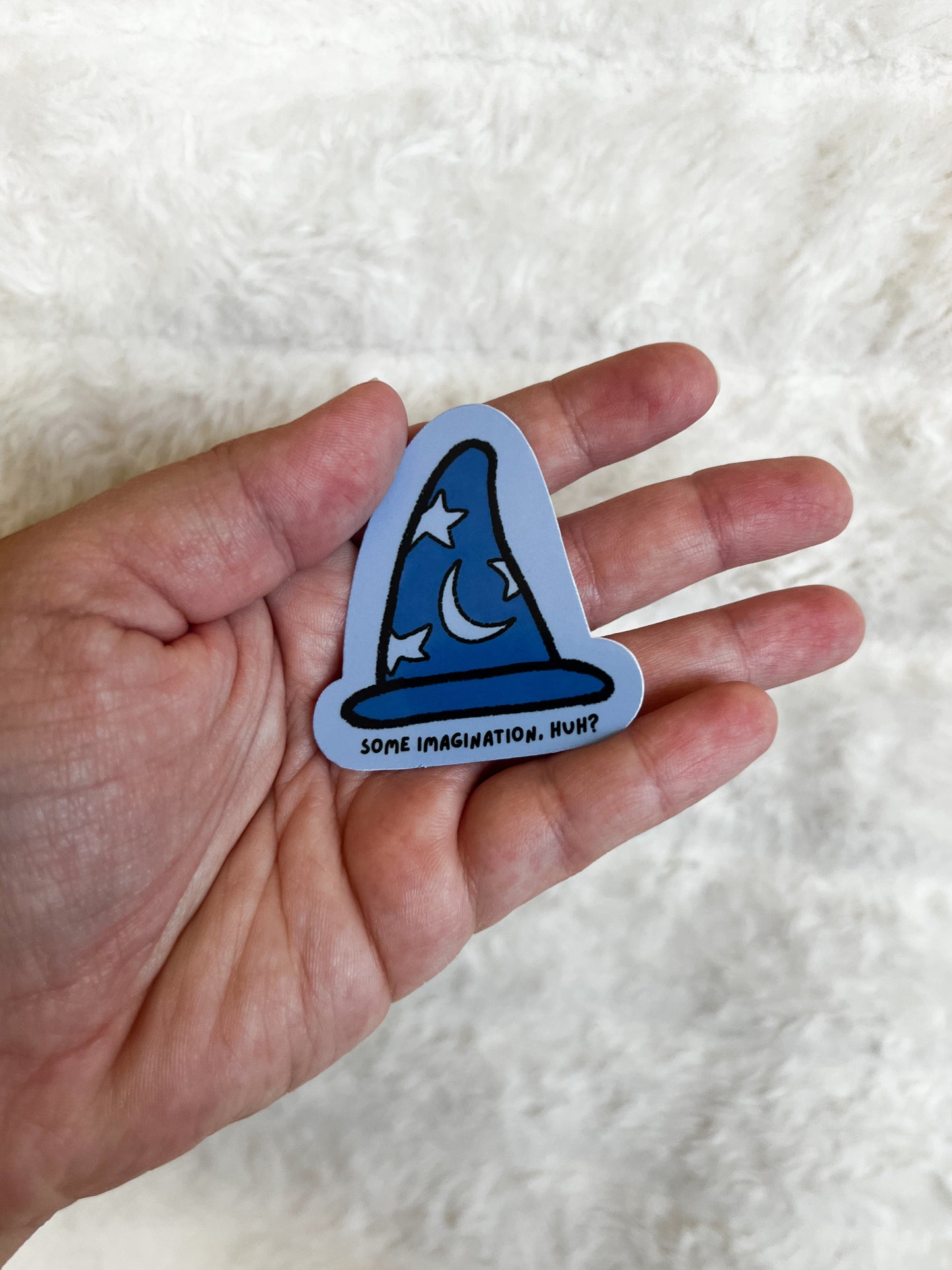 Mini Some Imagination, Huh Sorcerer Hat Sticker - Vinyl Waterproof