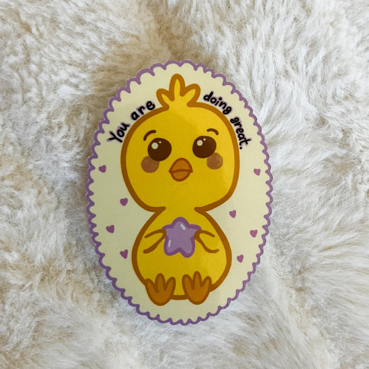 Baby Bird Affirmation Sticker - Vinyl Waterproof